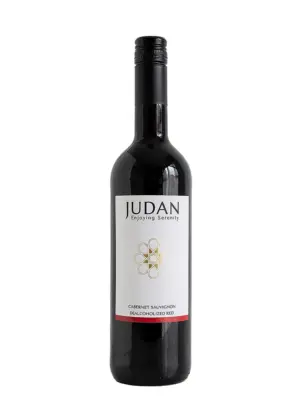 Botella de vino tinto sin alcohol Judan cabernet sauvignon - nada de alcohol, todo el sabor.