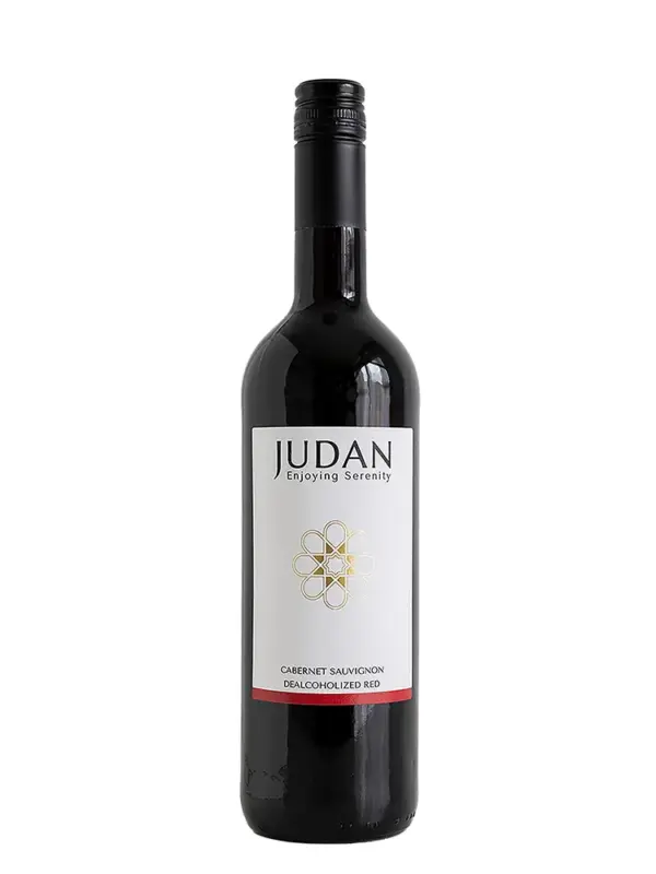 Botella de vino tinto sin alcohol Judan cabernet sauvignon - nada de alcohol, todo el sabor.