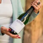 Botella de vino blanco sin alcohol Judan cuvée white - nada de alcohol, todo el sabor.